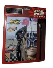 Vintage Star Wars Episode 1 Pencil, Rubber and book bundle still sealed collecta