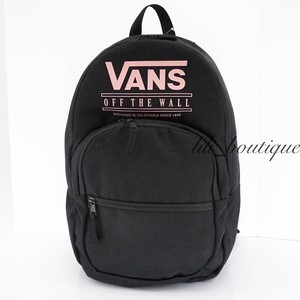 black and pink vans backpack