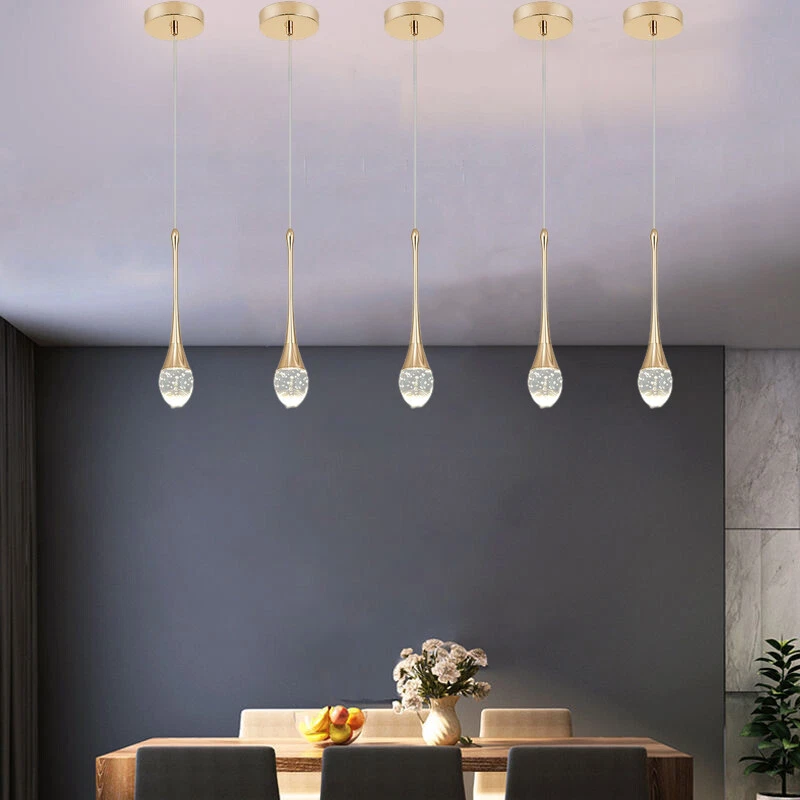 Crystal Pendant Light Bar Lamp Hotel Chandelier Lighting Bedroom
