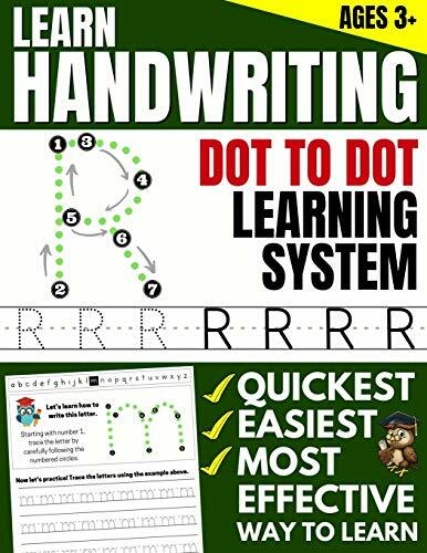 Learn Handwriting : Dot to Dot Practice Print Book (Trace Letters of
