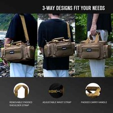 Borsa da Pesca Tracolla Tracolla Impermeabile Durevole Alta Capacità Borsone Esterno