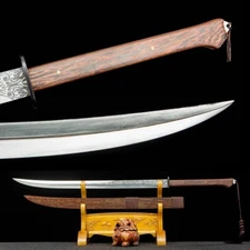 Battle Ready Chinese KungFu Sword Miao Dao Sharp 1095 Carbon Steel Edge Saber 苗刀