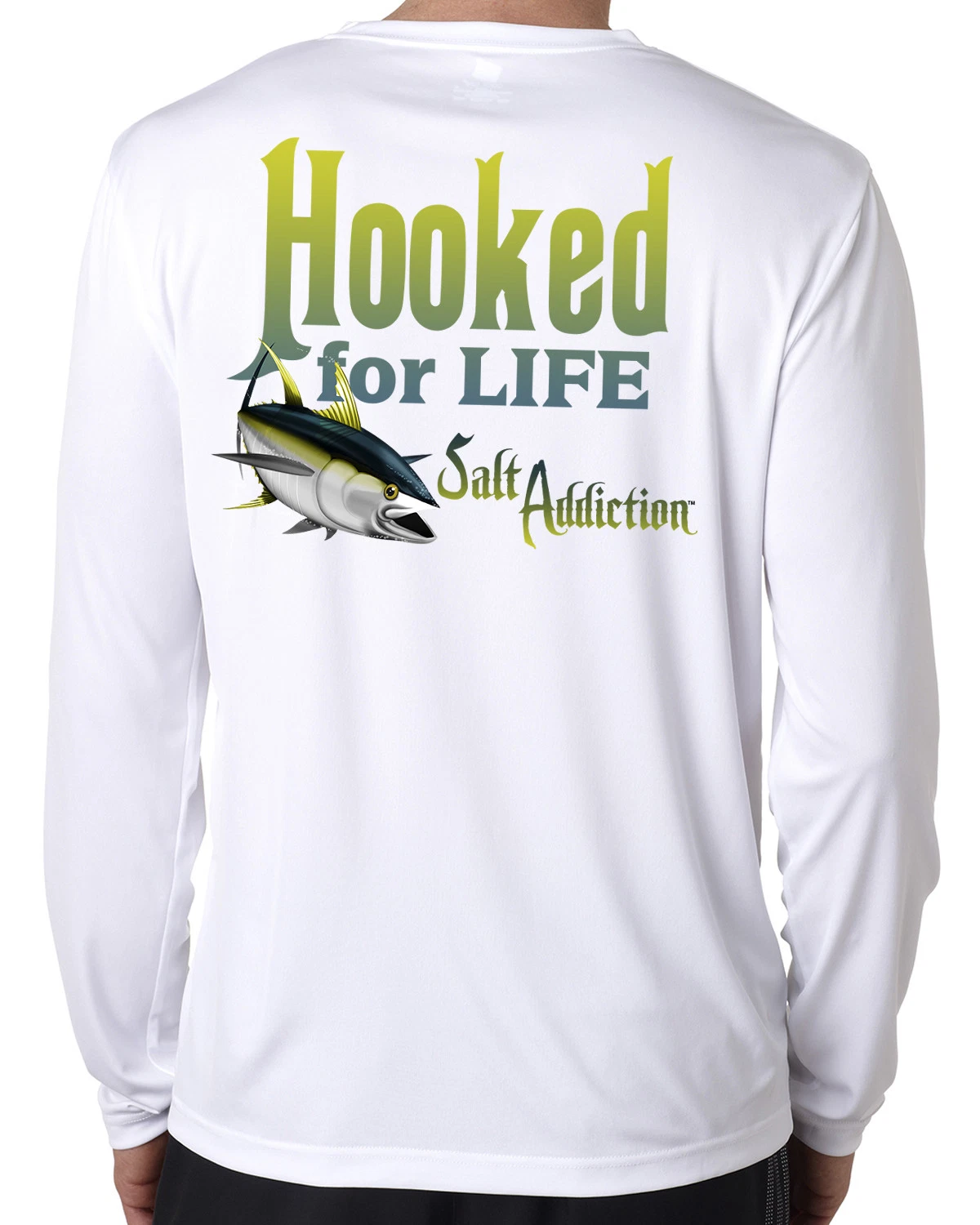 Salt Addiction microfiber long sleeve ocean tuna fishing t shirt 50+ uv UPF
Opens in a new window or
