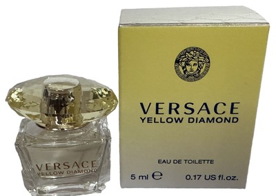 Versace Yellow Diamonds Women 2 x 0.17oz EDT Splash New In Box 2 Pcs..