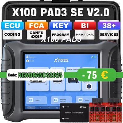 XTOOL X100PAD3 SE 2.0 Profi OBD2 Diagnosegerät KFZ Scanner IMMO Key Programming