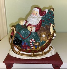 Midwest of Cannon Falls Cast Iron Santa in Sleigh Christmas Stocking Holder