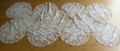 Vintage 8 Pointed Star Crochet Doily Off White 39” Handmade | eBay