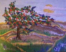 "The Desert Tree". 11"x14" Acrylic painting on canvas