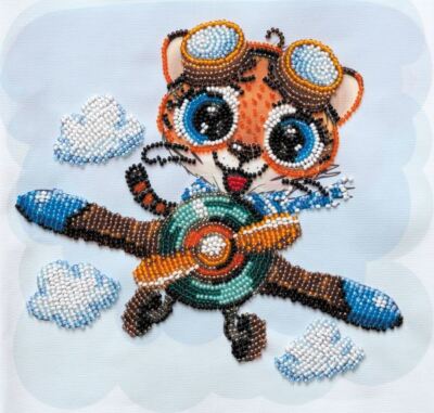 Midi Bead embroidery kit With the breeze! DIY Embroidery Kit beadwork pattern
