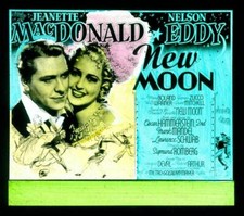 Nouvelle Lune, 1940, diapositive en verre de film, Jeanette MacDonald, Nelson Eddy, Mary Boland