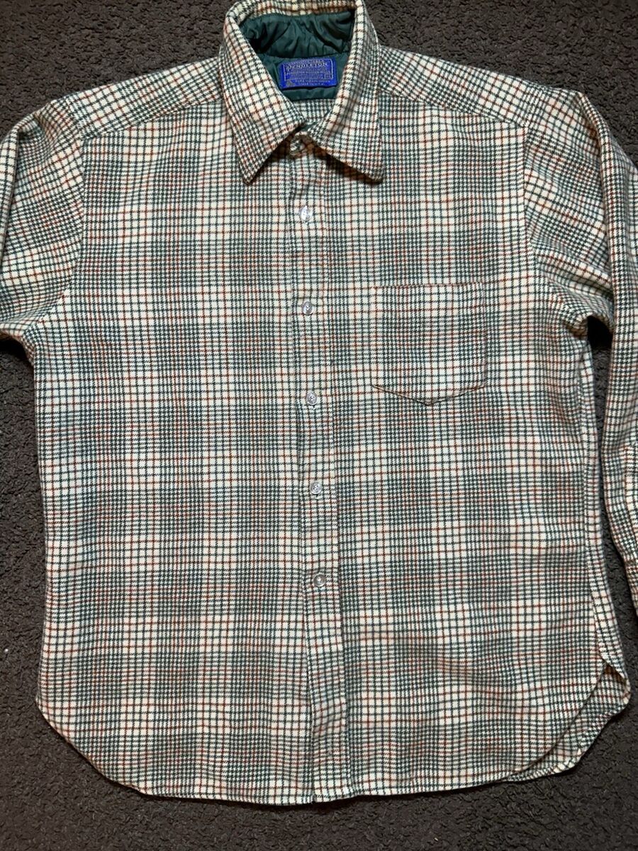 Vintage 60s 70s Mens Pendleton L/S Wool Board Shirt Shadow Vintage 60s 70s Mens Pendleton L/S Wool Board Shirt Shadow