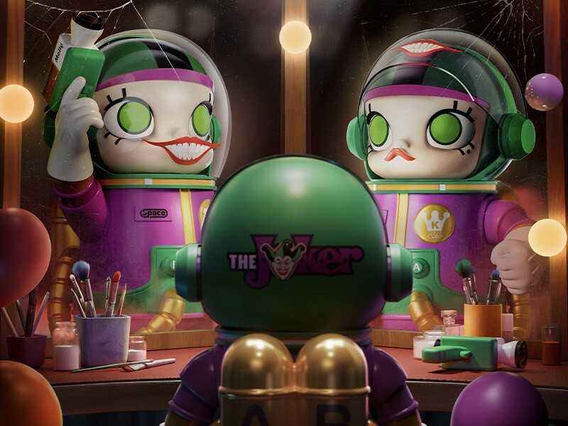 Pop Mart Mega Collection 400% Space Molly Joker Figure | eBay