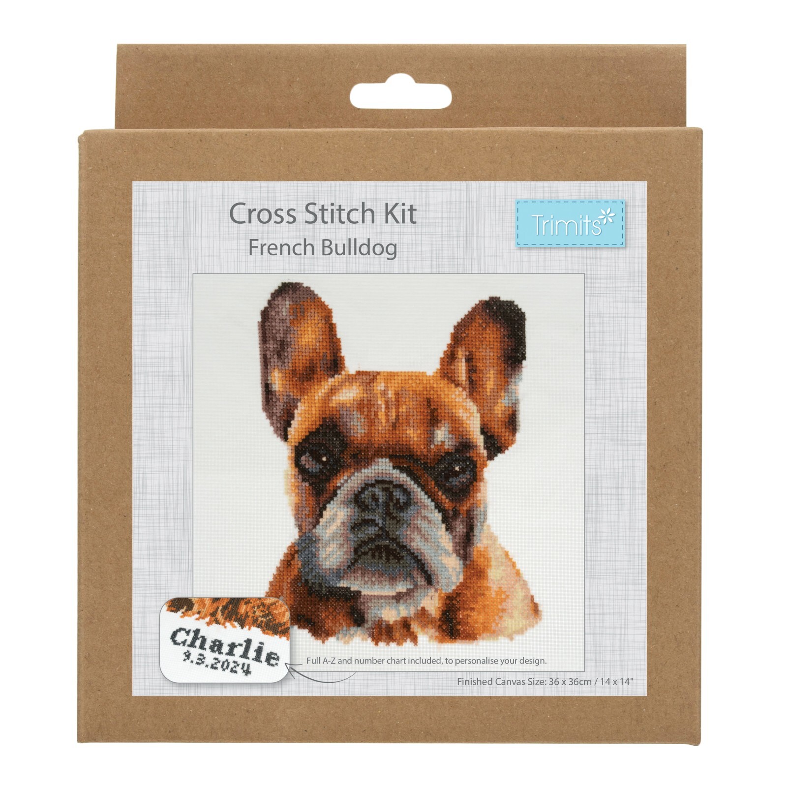 Counted Cross Stitch Kit - French Bulldog