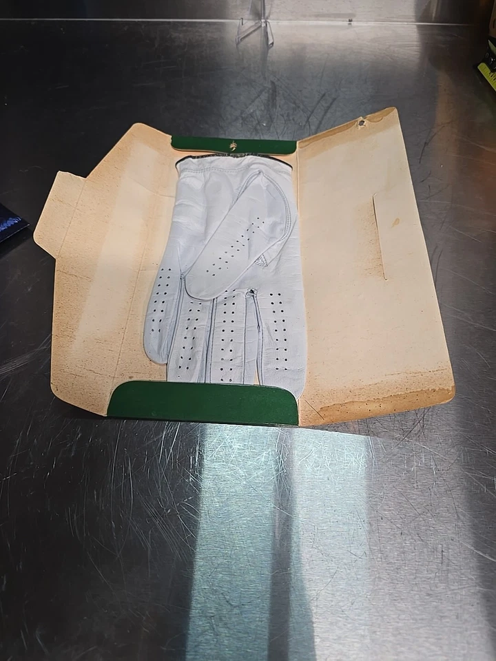 Guante de golf Fuzzy Zoeller vintage de 1980 para hombre grande blanco suave cuero cabretta Foto 4 de 4