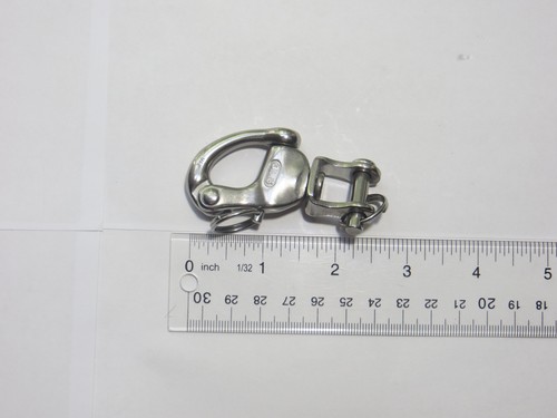 US Stainless Snap Shackle with Forged Swivel Jaw Type 2476 12mm (1/2") 316 Grade - Picture 2 of 5