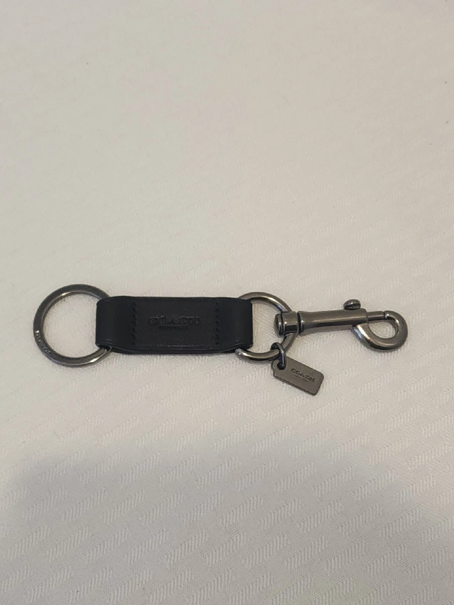 Coach leather store key fob