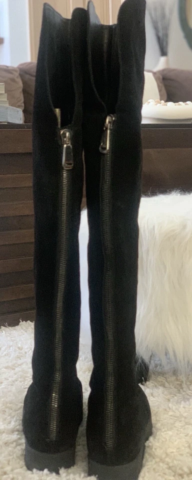 Botas de plataforma altas Barneys New York de gamuza brezo 40 Foto 4 de 4