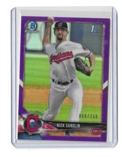 2018 Bowman Chrome Draft NICK SANDLIN #BDC-34 purple Refractor /250