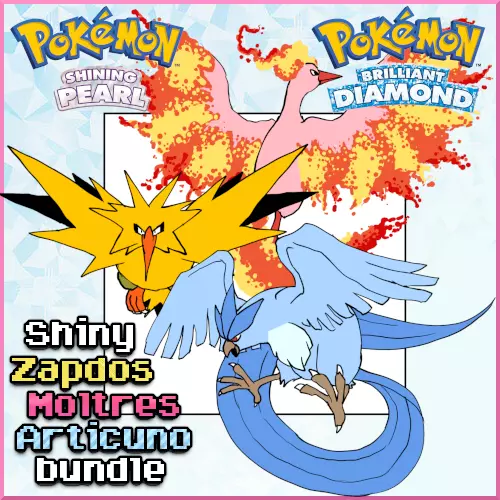 Shiny Legendary Zapdos / Pokémon Brilliant Diamond and Shining Pearl / 6IV  Pokemon / Shiny Pokemon / Legendary Pokemon