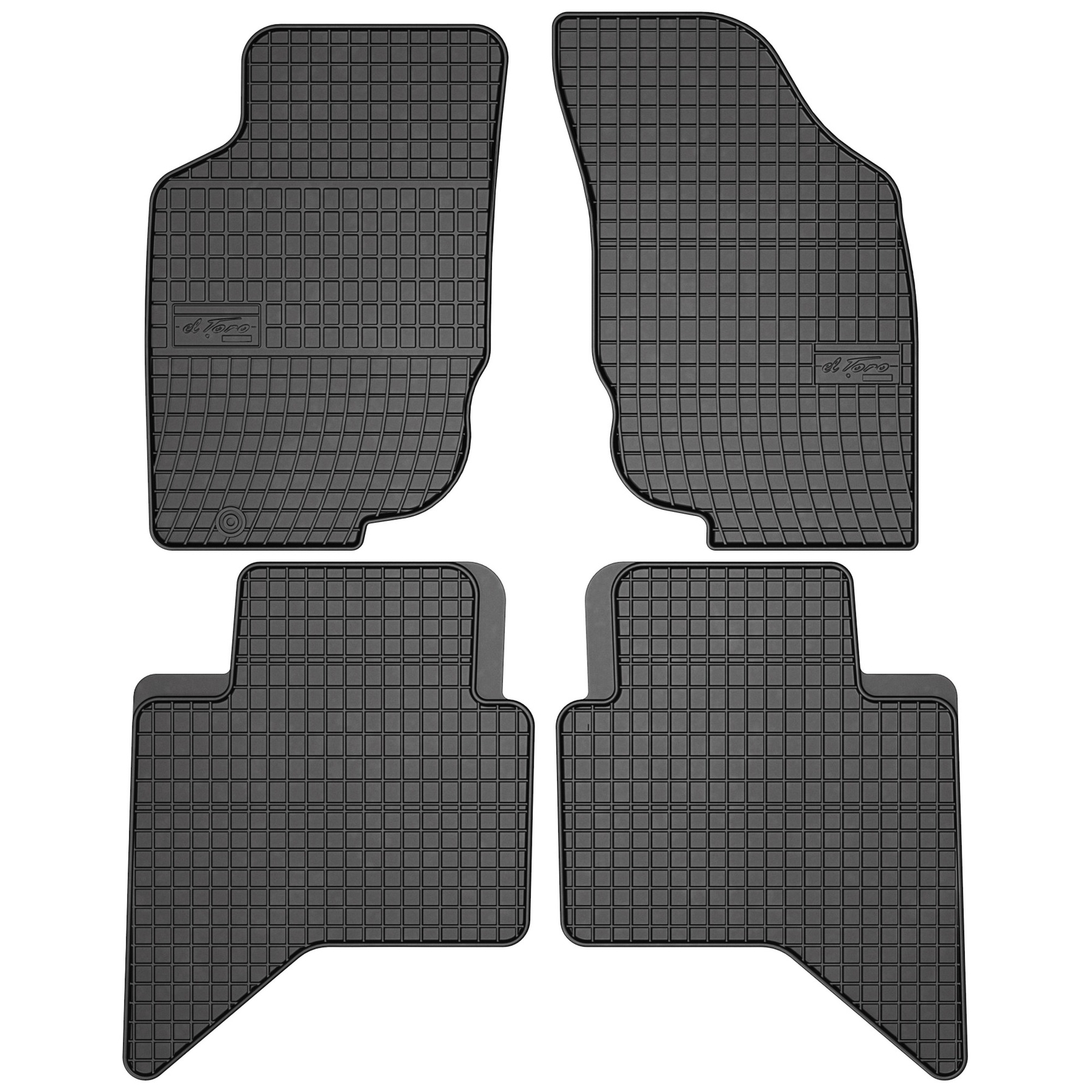 Tapis de sol Frogum El Toro caoutchouc noir pour utilitaire Toyota Hilux VII 2005-2015