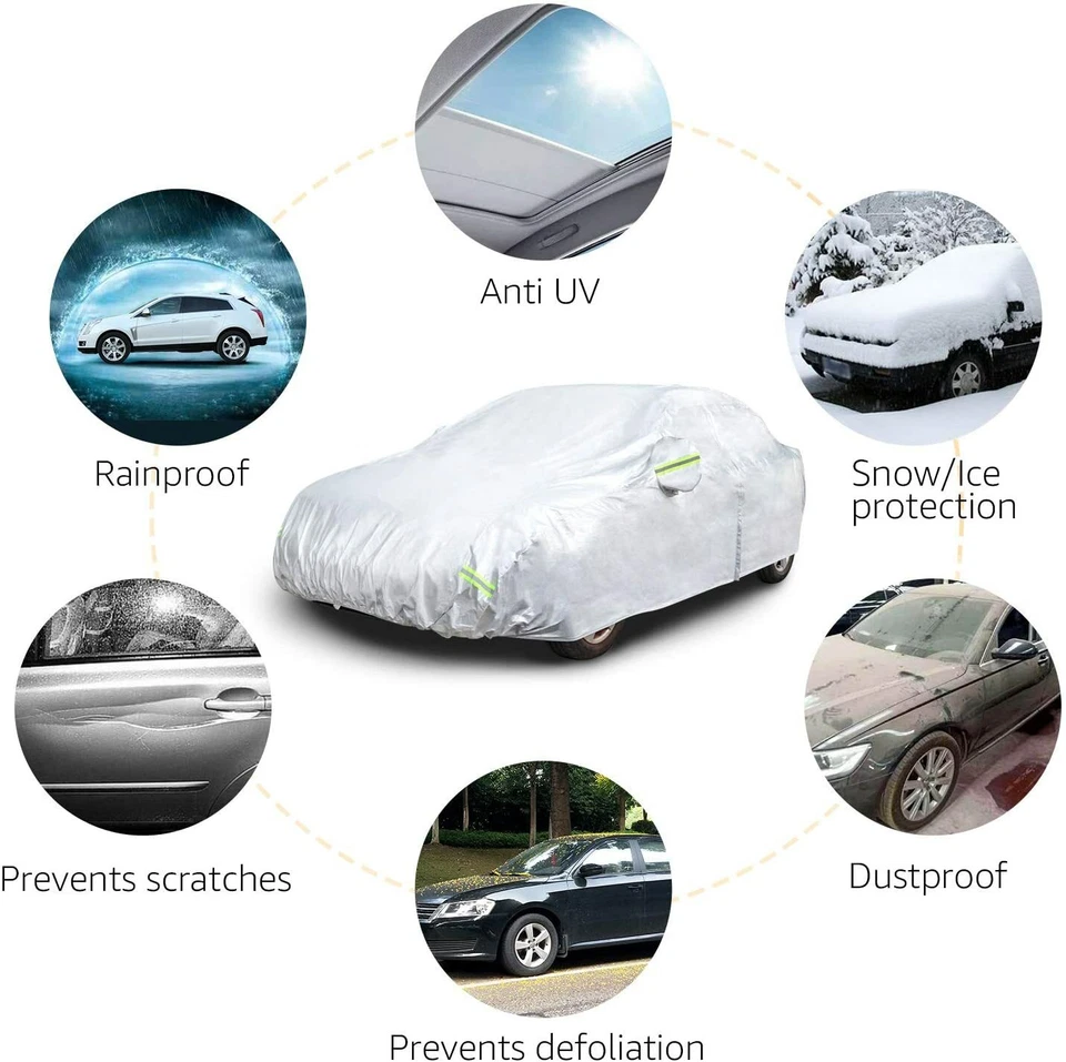 For Lexus ES300h ES350 ES300 Car Cover Waterproof Rain Snow Dust UV Protection - Image 2 of 4