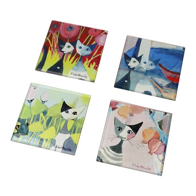 GOEBEL Rosina Wachtmeister 4 Untersetzer ''Coloro del paradiso'' 10 cm 66852811