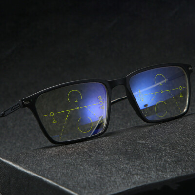 Memory Titanium TR90 Anti Blue Ray Zoom Progressive multifocal Reading glasses