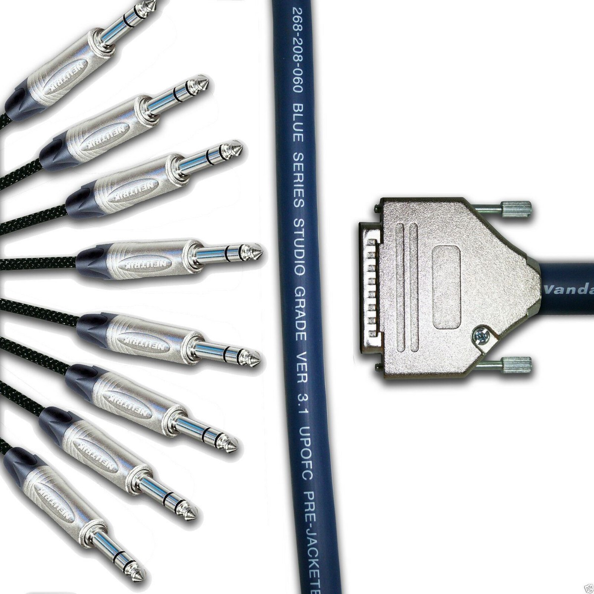 Reference Cables D-sub - TRS 1m 他 25 Pin D Sub to TRS Jack Cable. Serial db-25 Van Damme