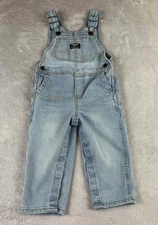 Osh Kosh B'Gosh light wash blue denim overalls size 18M