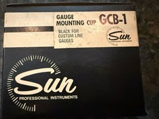 Nos Sun Super Tachometer Black Mounting Cup Chevy Gauge Ford Mopar Gm Gcb-1 Rare
