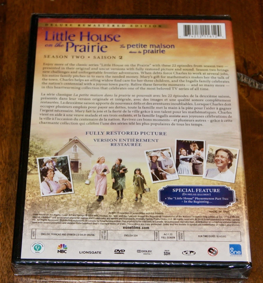 Little House on the Prairie - Season 2 (DVD, 2014, 5-Disc Set, Canadian) NEW - Image 2 of 2