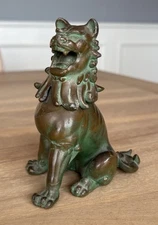 Foo Dog Shishi Lion Incense Burner Oriental Collectible Decor - Signed