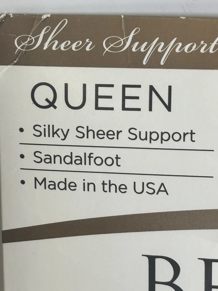 New Berkshire Queen Ultra Sheer Control Top City Nude Pantyhose 4417 3x-4x - Image 3 of 4