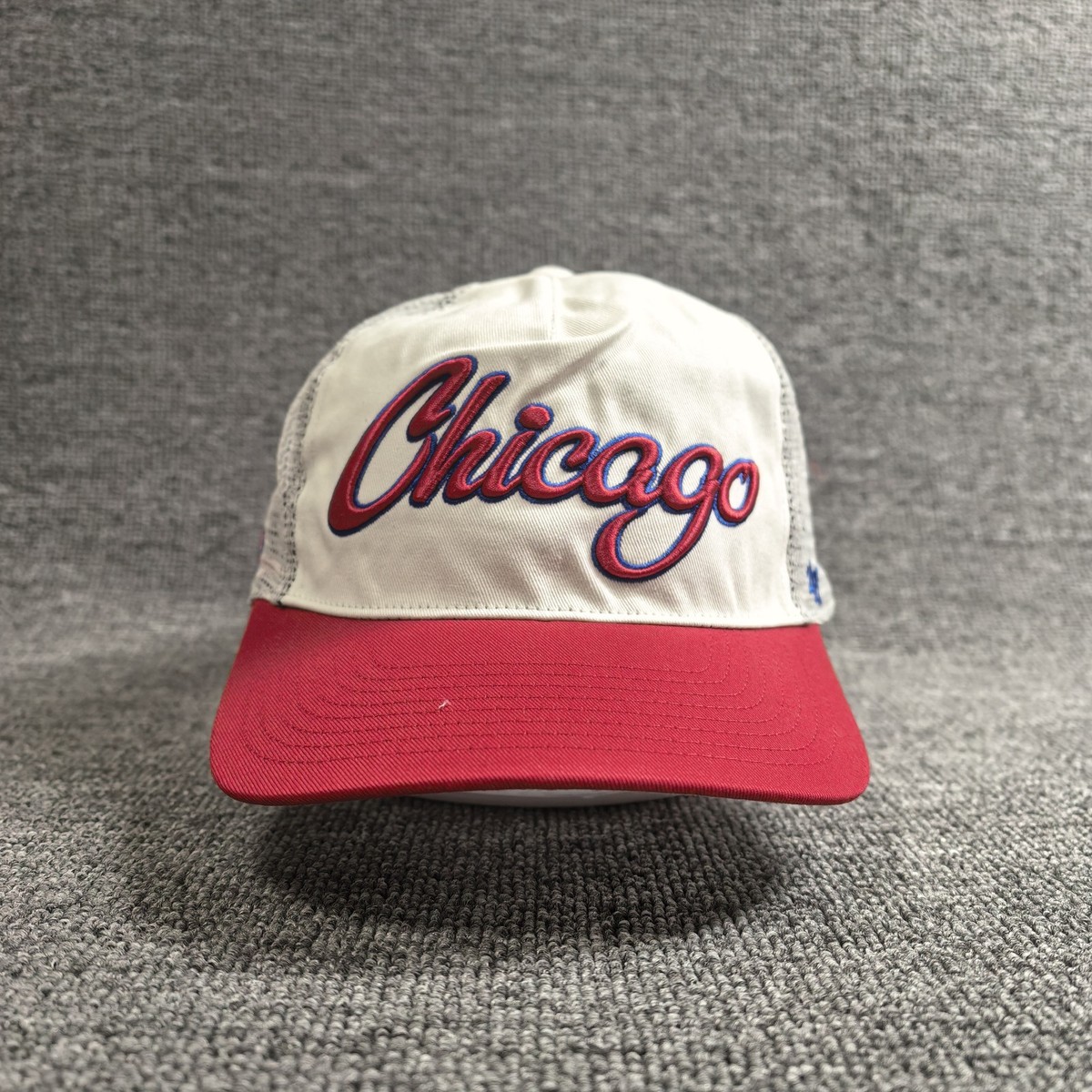 '47 Brand Chicago Cubs Trucker Snapback White Red