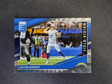 2022 Donruss Elite Football Field Vision Justin Herbert Silver #FV2 #d 291/349