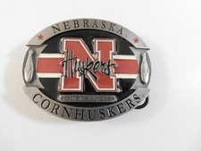 2004 NEBRASAKA HUSKERS FOOTBALL BELT BUCKLE NOS CORNHUSKERS BUCKLE