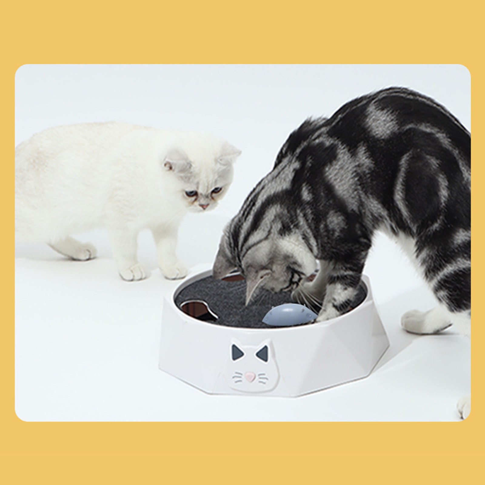 Interactive Cat Turntable Electric 2 Speed Adjustable Automatic Puzzle Catch Mou
