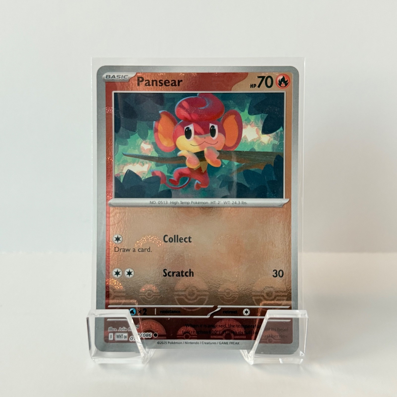 Pansear (Poke Ball Pattern) Common SV: White Flare 014/086 NM