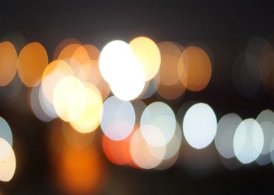 Abstrakte Bokeh-Lichter Wandkunst für Heimdekoration Abstrakte urbane