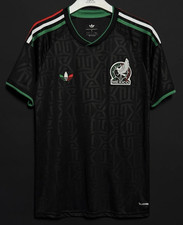 Mexico National Team Jersey Shirt Black Green Red White MEDIUM