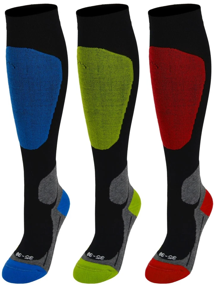 CIRCLE FIVE Sport-Kompressionskniestrümpfe Reisestrümpfe Stützstrumpf Laufsocke Damen Herren