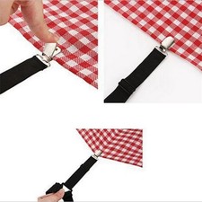 4Bed Sheet Fasteners Adjustable Elastic Suspenders Straps Mattress Covers Clips