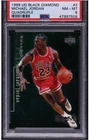 1998 UD Black Diamond Quadruple #3 Michael Jordan Chicago Bulls /150 PSA 8 Pop 9