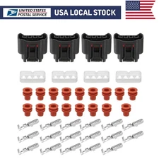 4 Pcs Ignition Coil Plug Connector Kit For Toyota Lexus Camry Yaris 90980-11885