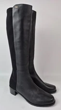 Stuart Weitzman Women's Black Leather Jayla Knee High Boots Size 9 B