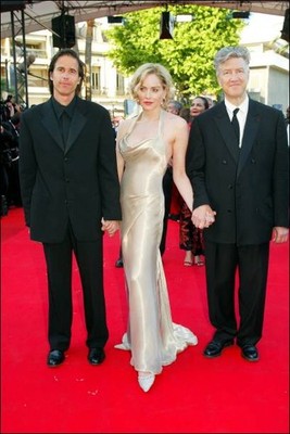 Cannes May 26 2002 Walter Salles Sharon Stone David Lynch Old Photo