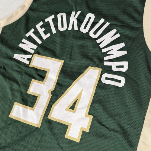 Giannis Antetokounmpo Milwaukee Bucks #34 NBA Jersey Green XLTG