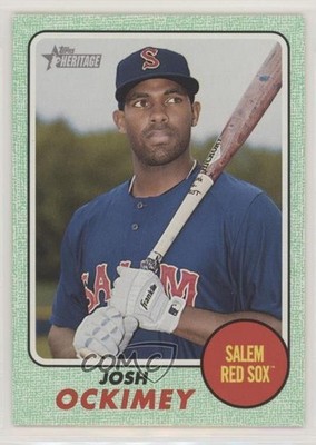 2017 Topps Heritage Minor League Edition Green 25/50 Josh Ockimey #145 5n0