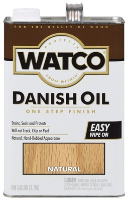 Rust-OLEUM 242217 Watco Gallon Natural Danish Oil Wood Finish 