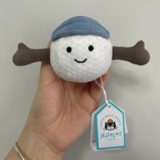 Jellycat Amuseables Golf Ball Bag Charm - Sports Keychain & Soft Plush Toy